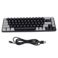 thumbnail image 1 of Clavier RGB, Clavier Mécanique 68 Clavier Mécanique d'Ordinateur Rouge Clavier de Jeu Conception Conviviale, 1 of 14
