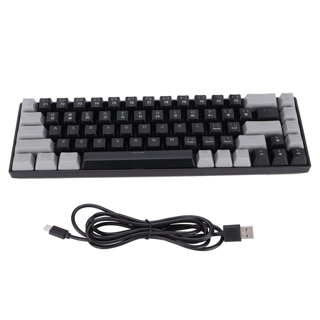 RGB Keyboard,Mechanical Keyboard 68‑key Red Computer Mechanical Keyboard Gaming Keyboard User-Friendly Design
