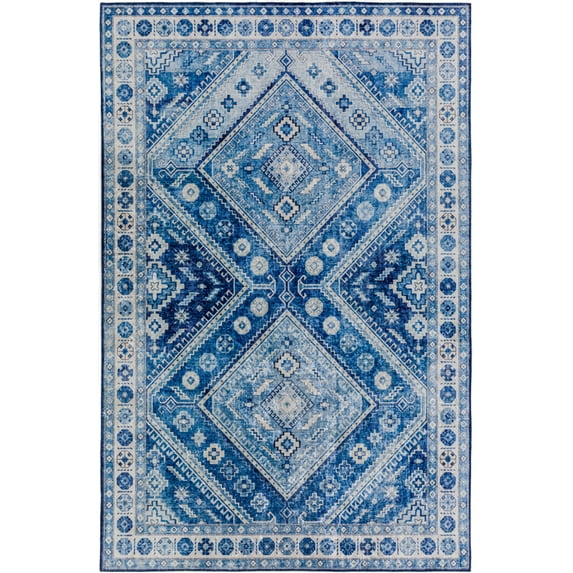 Dalyn Rou Area Rug RO3 Ro3 Denim Denim Diamonds Diagonals 1' 8" x 2' 6" Rectangle