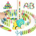 thumbnail image 1 of Set de tren Domino BananMelonBM Montessori Learning 180 piezas, 1 of 6