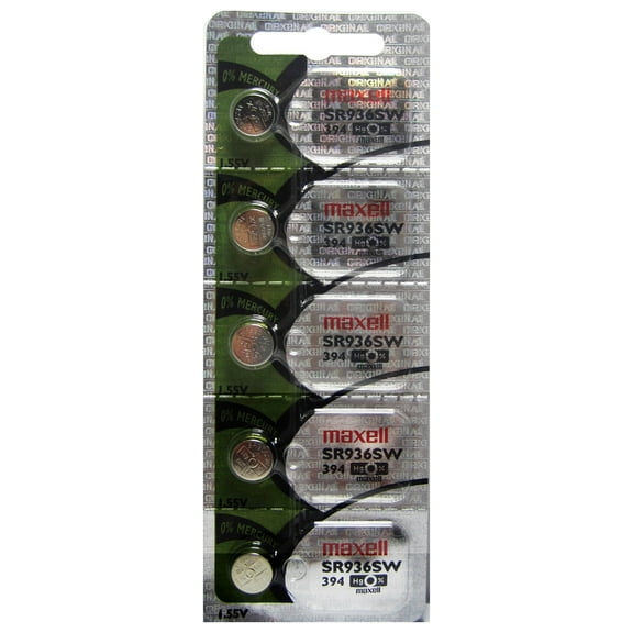 50pcs. SR936SW-380/394 Maxell Watch Batteries 1.55V