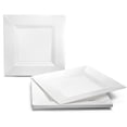 thumbnail image 3 of " OCCASIONS " 640pcs set (80 Guests)-Heavyweight Wedding Party Disposable Plastic Plate Set -80 x 9.5'' + 80 x 6.5'' + Silverware+Cups+Napkins (Square Plain White), 3 of 5