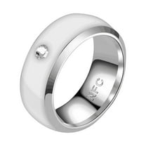 Guodhu Stainless Steel Men & Women Rings for Couple Mood Display Rings Personalized Valentine's Day Birthday Gift