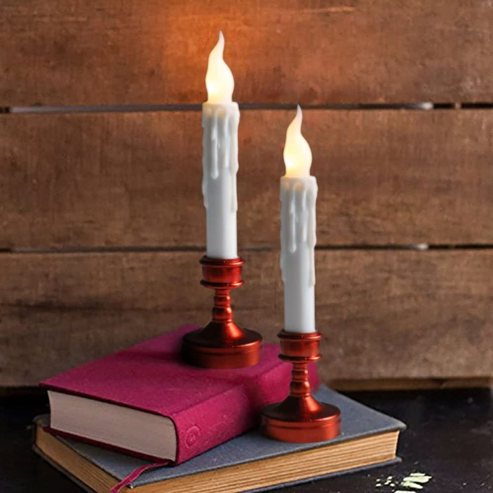 Raycare 12pcs LED Taper Candle Lights Harry Potter Schwimmende Kerzen Flammenlose