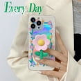 thumbnail image 2 of ShenMo Case for iPhone 13, Fashion Cute Flower Bracket Case TPU Phone Case, Shockproof Soft TPU Protective Case for iPhone 13 , with Phone Grip with Extendable Kickstand Tulip, 2 of 7
