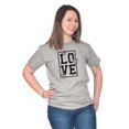 thumbnail image 3 of Love Pretty Floral Romantic Gym Yoga Women's Graphic T Shirt Tees Brisco Brands S, 3 of 5