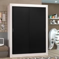 thumbnail image 2 of Ropero Closet Madesa Denver 2 Puertas Corredizas Blanco/Negro, 2 of 5