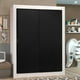 thumbnail image 2 of Ropero Closet Madesa Denver 2 Puertas Corredizas Blanco/Negro, 2 of 5
