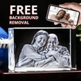 thumbnail image 3 of AISENIN 3D Crystal Photo Mothers Day Gifts for Women Her Wife Men Mom Husband Great Personalized Customized Gift Custom Birthday 3D Picture Rectangle Couples Gifts, 3 of 5