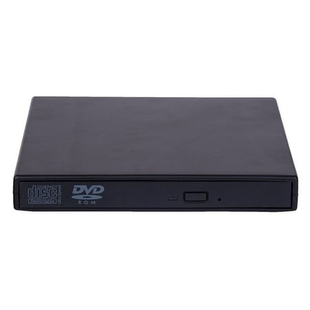 Slim External USB 2.0 DVD Drive CD RW Writer Burner Reader Player for PC