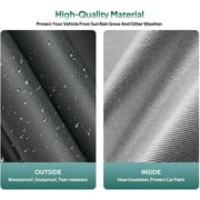 Kayme Full Exterior Covers Waterproof All Weather for Sedan & Coupe, Universal Fit for Corvette, Porsche 911, Honda Civic, Toyota Corolla, etc. Rain Winter Sun Protection.(Length: 179-185)