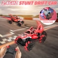 thumbnail image 3 of Shark Remote Control Cars for Boys 2.4GHz Water Shooting RC Cars with Light & Spray 360 Flips Rotating Monster Truck Toys for Kids Adults Gifts (Red), 3 of 8