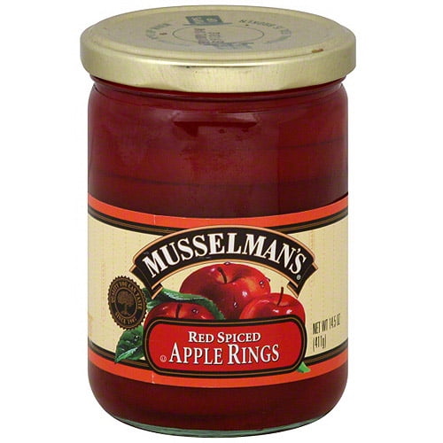 (12 Pack) Musselman's Red Spiced Apple Rings, 14.5 oz