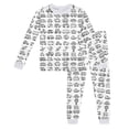 thumbnail image 1 of Weaiximiung Ensemble de Pyjama de Noël pour Enfants Col Rond Manches Longues Pantalon Peint à la Main 5-6 Ans, 1 of 3