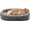 Grey, variant on Orthopedic Dog Bed for Medium Dogs, Egg-Crate Memory Foam Pet Bed with Bolster Sides, Waterproof Lining, Removable Washable Cover & Non-Slip Bottom, Brown