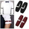 thumbnail image 1 of Camisa Manga Titulares Elástico Ajustable Antideslizante Brazo Puños Bandas Mangas 4 piezas Baoblaze, 1 of 7