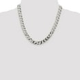 thumbnail image 5 of White Sterling Silver chain Curb Men's 20 in 9.75 mm, 5 of 5