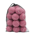 thumbnail image 2 of 20 pelotas de tenis elásticas de 6,35 cm de diámetro, resistentes al desgaste, para entrenamiento. Rosa claro, 2 of 9