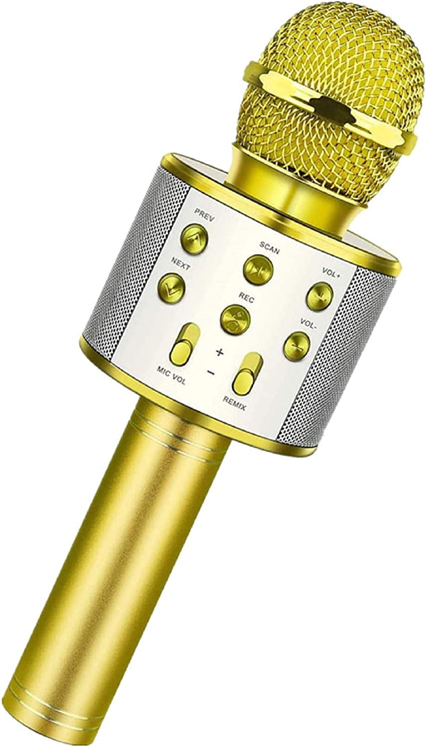 Wireless Bluetooth Karaoke Microphone.Rechargeable Kids Microphone ...