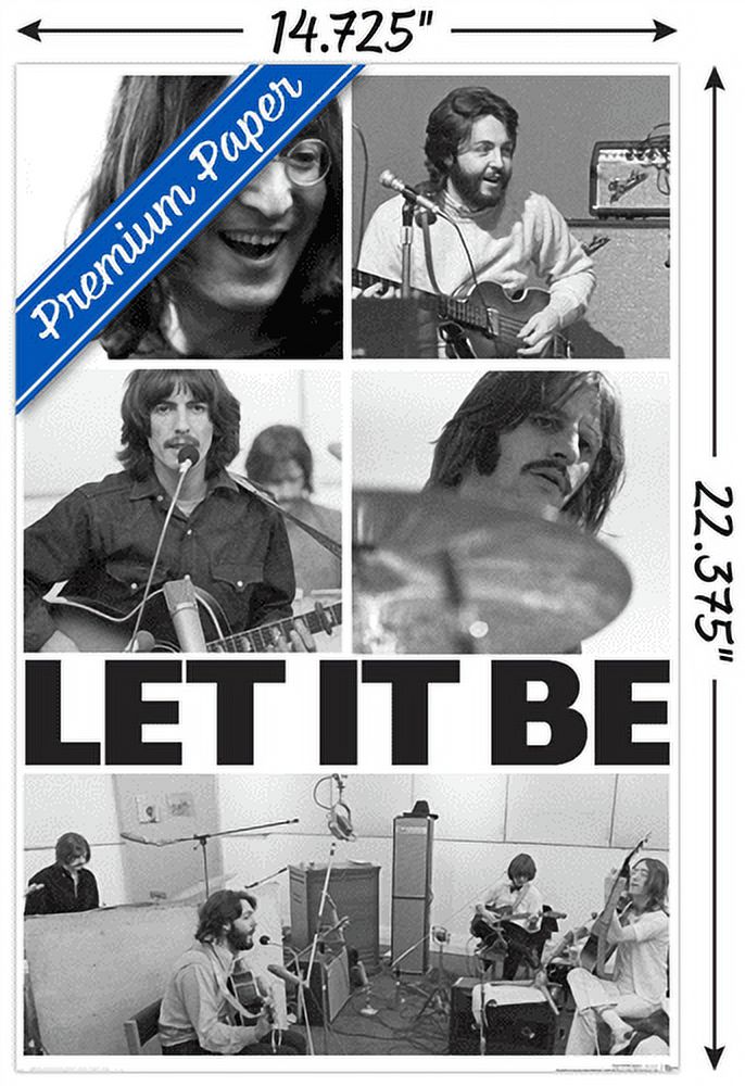 The Beatles - Let It Be Compilation Wall Poster, 14.725" x 22.375"