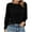 Black, variant on Kaemgyyd Shirt for Women Fashion Trendy Crew Neck Casual Basic Tee Long Sleeve Solid Color Tunic Tops Fall Clothing