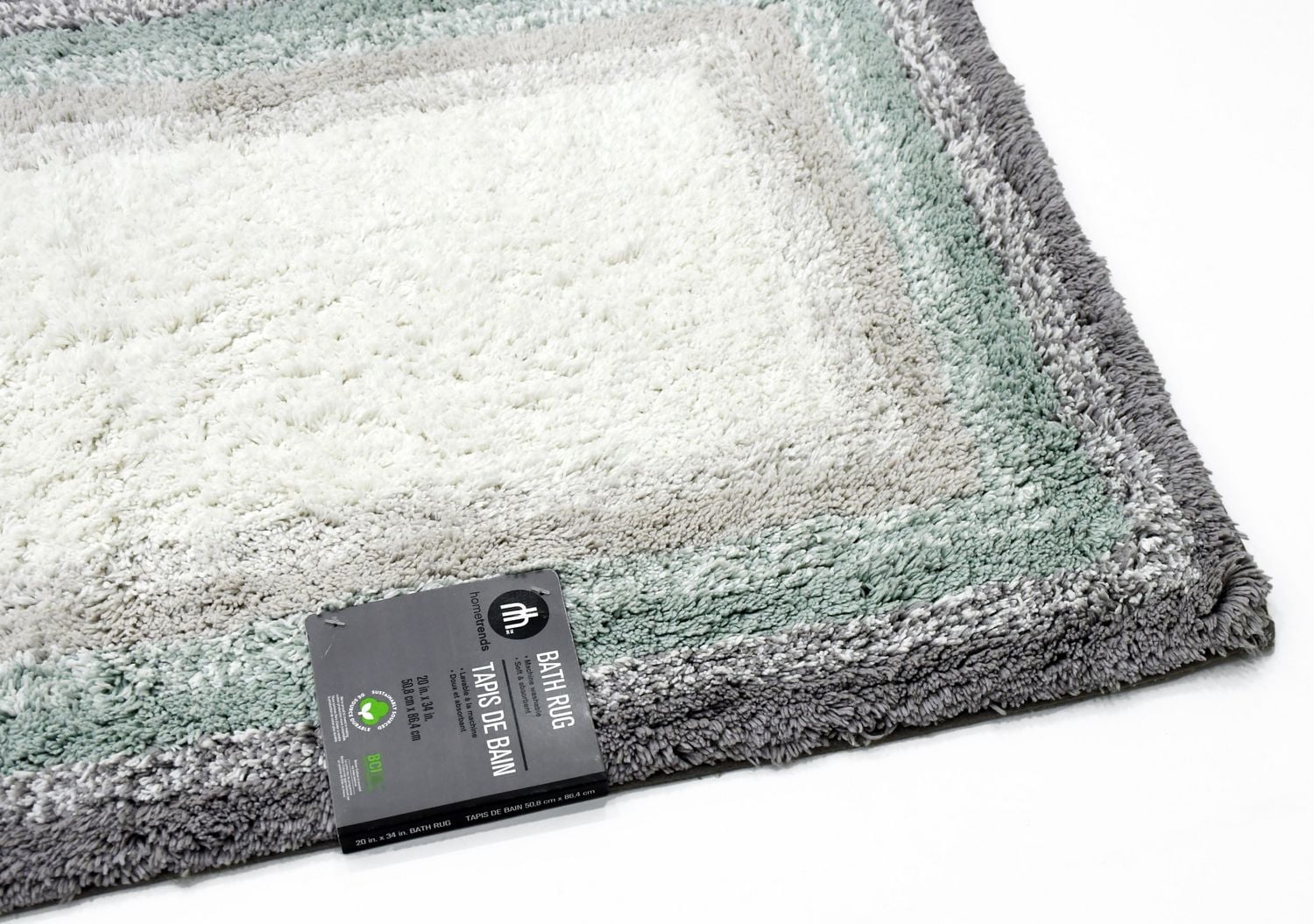 Home Trends Purple Ombre Bath Rug