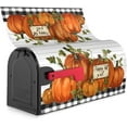 thumbnail image 6 of Autumn Pumpkin Thanksgiving Mailbox Covers Magnetic Letter Post Box Cover Wrap Garden Yard Home Decor Outdoor Yard Farmhouse Home Mailbox Cover Magnetic Standard 21" L x 18" W, 6 of 6