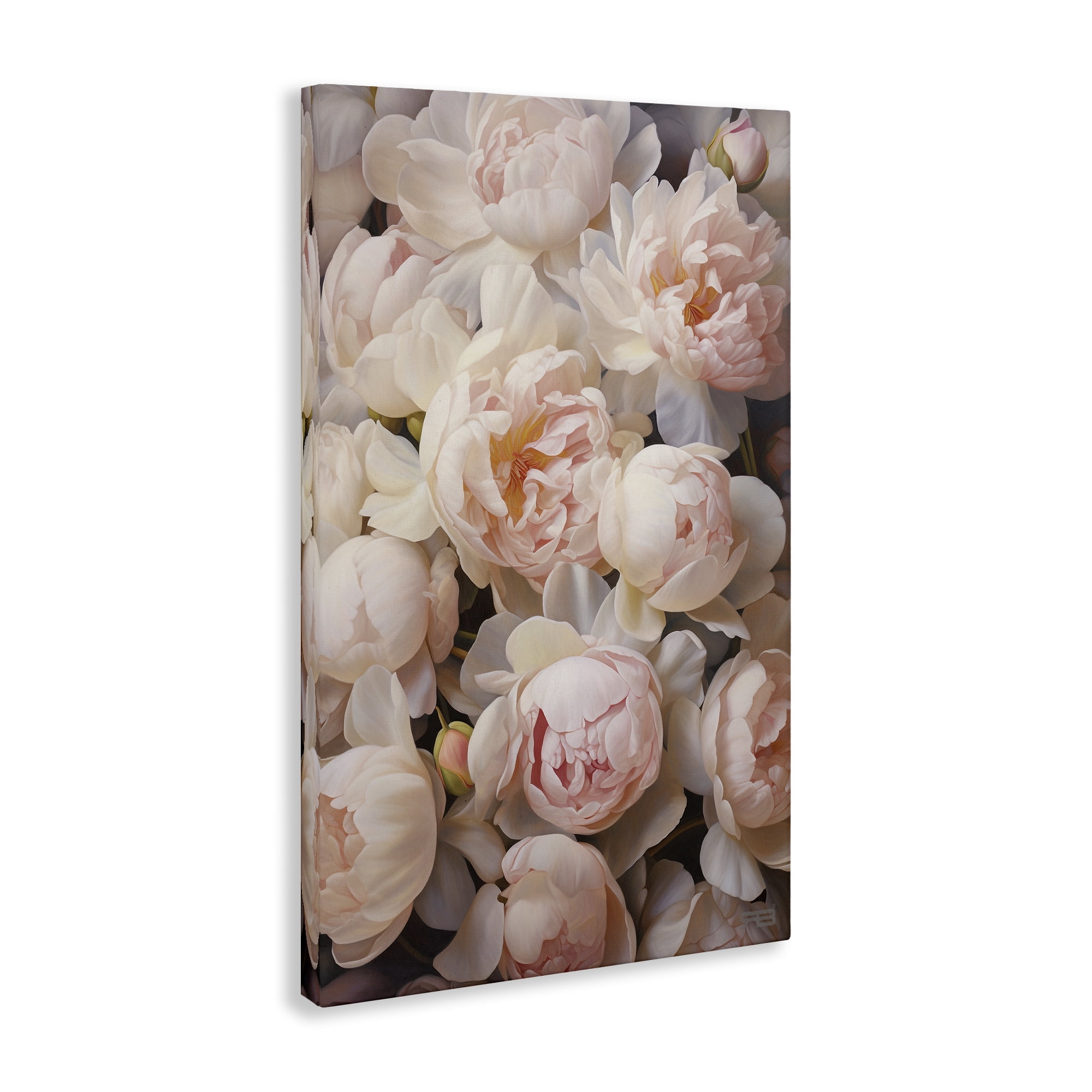 Stupell Industries Blooming Pink Peonies Botanical & Floral Painting Gallery Wrapped Canvas Art Print Wall Art, 20 x 30
