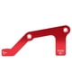thumbnail image 4 of Uadme Adaptador de Freno de Bicicleta, Soporte de Freno de Disco de Bicicleta con Arandelas de Pernos, Adaptador de Calibre Ligero y Duradero b r203 para Bicicleta de montaña MTB(Rojo), 4 of 5