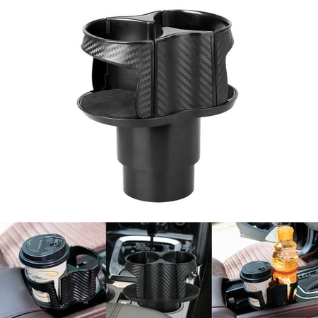 - Car Cup Holder Expander, 2 in 1 Multifunctional 2 Cup Mount Extender, Unique Design Soft Drink Can Coffee Bottle Stand, Universal Adjustable Water Bottle Coffee Holder by EEEkit
