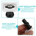 thumbnail image 2 of FENGGUIQU 4Pcs ABS and Stainless Steel Toilet Seat Fixing Hinge Black for Home Toilets, 2 of 6