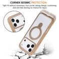 thumbnail image 3 of for iPhone 17 Pro Max Case with Stand, Built-In 360° Rotation Ring Kickstand, Compatible with MagSafe, Luxury Ultra Slim Drop Protective Lightweight Non-Slip Bumper Frame Phone Cover, Brown, 3 of 8
