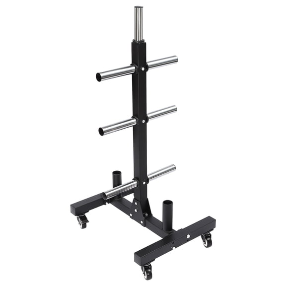 Plate Rack Tree, Dumbbell Stand, 500kg Load Capacity, Q235 Steel, Chrome Plated, Heavy Duty Construction for Home or Gym Use, Easy to Assemble