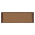 thumbnail image 5 of HomePop Mid-Century Faux Leather Upholstered Bench, 48"W x 16"D x 18"H, Carmel/Walnut, 5 of 8
