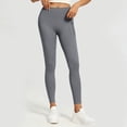 thumbnail image 2 of Liuinsasek Women's Tight Fit Hip-lifting Yoga Pants Stretchy High Waist Mesh Side Pockets Sports Fitness Pants Comfy Everyday Wear, 2 of 8