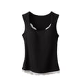 thumbnail image 2 of Taylonsss Women's Comfortable Lightweight Breathable Lace Trim Sleeveless Camisole with Built-in Bra for Summer Daily Wear and Sleepwear, 2 of 3