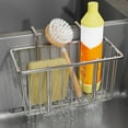 thumbnail image 1 of HOARBOEG 304 Stainless Steel Rectangular Sink Drying Rack Kitchen Sponge Drying Rack Sink Storage High Load Bearing Storage Rack, 1 of 9