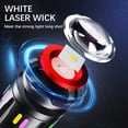 thumbnail image 3 of Linterna LED recargable de alto lumen 3000 mAh Carga tipo C 7 modos IPX6 Resistente al agua Rango de 3280 pies Pantalla digital Emergencia al aire libre para acampar Caza ligera Aleación de aluminio, 3 of 7