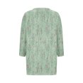 thumbnail image 5 of Womens Plus Size Tops 3/4 Length Sleeve Fall Fashion Trendy Casual Peplum Going Out Tops Comfy Soft Dressy Notch V Neck T Shirts Basic Solid Color Summer Tunic Blouse, 5 of 5