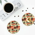 thumbnail image 4 of Kdxio Colorful Hawaii Palms Funny Coasters,4 Pcs Leather Coasters,Housewarming Gifts,Protect Furniture from Water Marks Scratch and Damage, 4 of 8