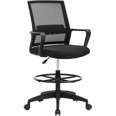 BestOffice Executive Chair with Adjustable Height & Swivel, 250 Ib. Capacity, Black