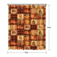thumbnail image 5 of Fall Pumpkins and Autumn Leaves Pattern Shower Curtain 72"x84" ,Bathroom Decorative Shower Curtains Set with 12 Hooks,Modern Waterproof Washable Shower Curtain, 5 of 6