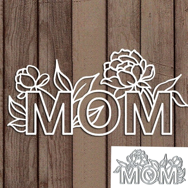 Troquel metálico Yeyert MOM rosa para elaboración de tarjetas