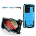 thumbnail image 5 of GoldCherry for Samsung Galaxy S21 Ultra Case,Heavy Duty High Impact Resistant Armor Holster Defender Case with Kickstand + Swivel Belt Clip Holster for Samsung Galaxy S21 Ultra 6.8 Inch(Blue), 5 of 7