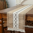 thumbnail image 2 of YIBAGA Jute Burlap Table Runner, Cotton Linen Table Runner, Rustic Farmhouse Home Decor, 86 inch, 2 of 7