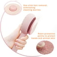thumbnail image 6 of EOIVSH Cat Brush with Release Button, Pet Brush, Self-Cleaning Sliker Brush with One Click, Grooming Brush for Cat Dog(Pink), 6 of 6
