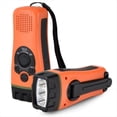 thumbnail image 3 of Linterna de Emergencia con Manivela, Radio FM y LED para Celular., 3 of 5