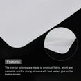 thumbnail image 4 of Uxcell 6 Pcs Pièces Thermocollantes Patchs de Réparation en Tissu pour Vêtements Blanc, 4 of 6