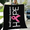 Flannel Cancer Cute Warm Ribbon Blanket Chemotherapy Chemotherapy