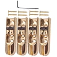 thumbnail image 1 of Puente de Bajo profesional Sunnimix 4 piezas con tornillos para Bajo eléctrico de oro Puente de Guitarra Bajo, 1 of 8